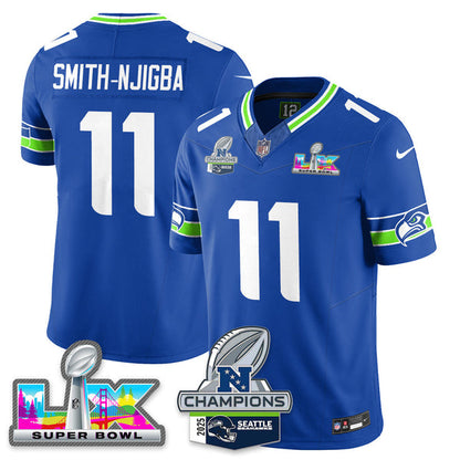 SEA 2025 Vapor Limited Jersey - NFC Champions Limited Patch - All Stitched n10-DTD