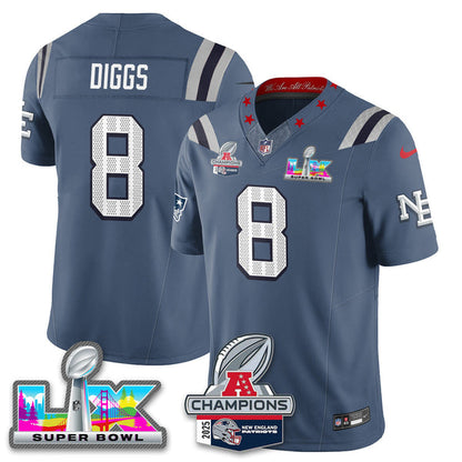 Men' NE 2025 Vapor Jersey - AFC Champions Limited Patch - All Stitched n15-DTD