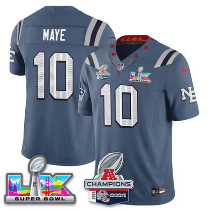 Men' NE 2025 Vapor Jersey - AFC Champions Limited Patch - All Stitched n15-DTD