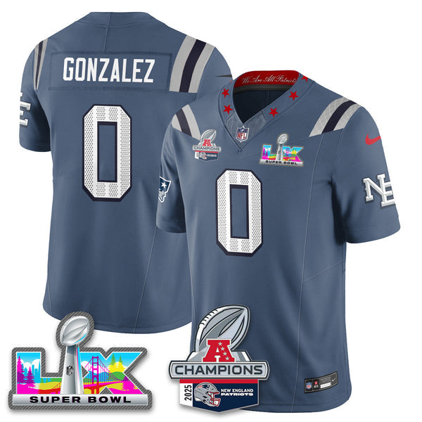 Men' NE 2025 Vapor Jersey - AFC Champions Limited Patch - All Stitched n15-DTD