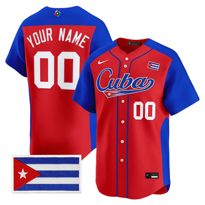 Team Cuba World Baseball Classic Vapor Premier Custom Jersey - 2026 Roster - All Stitched