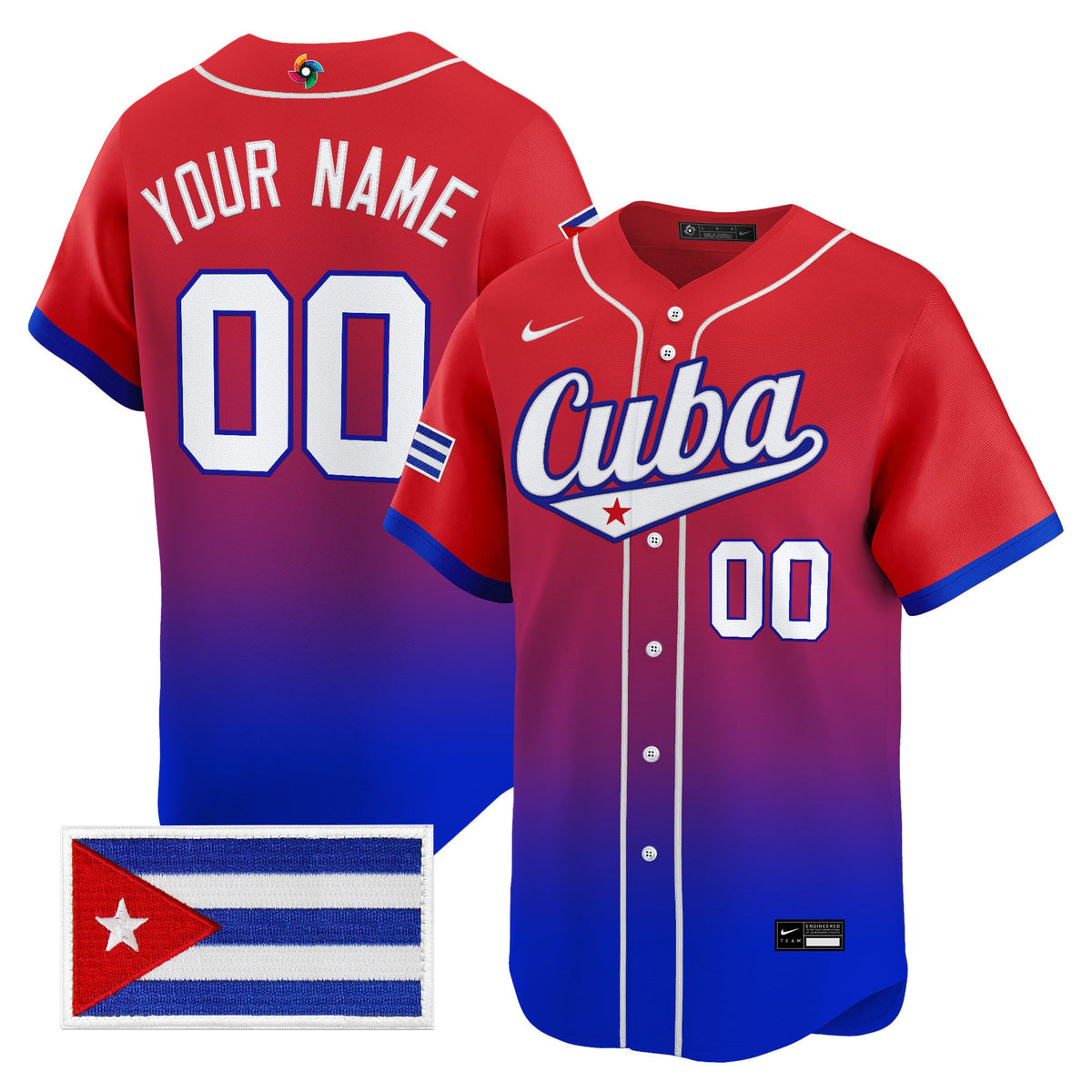 Team Cuba World Baseball Classic Vapor Premier Custom Jersey - 2026 Roster - All Stitched