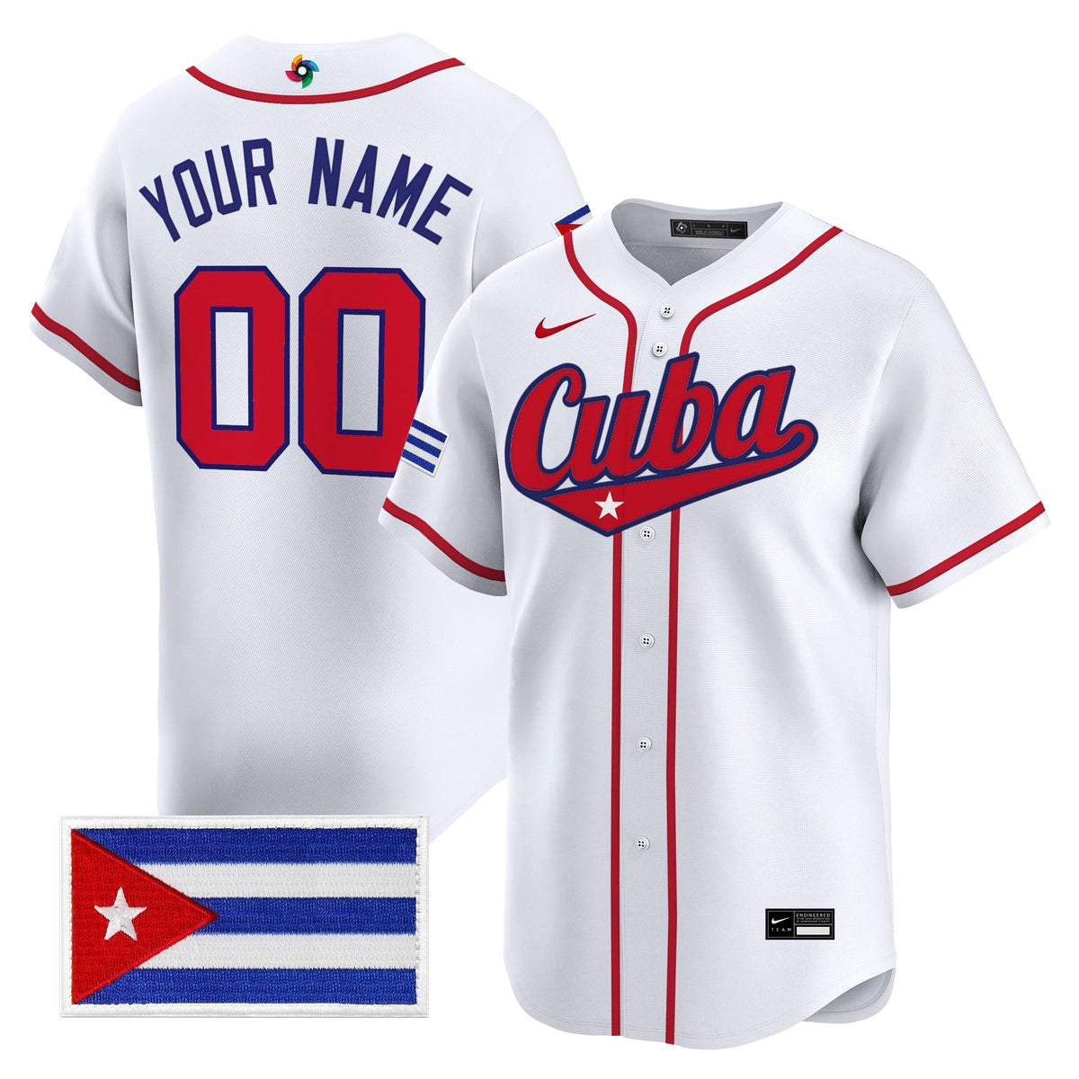 Team Cuba World Baseball Classic Vapor Premier Custom Jersey - 2026 Roster - All Stitched