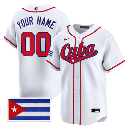 Team Cuba World Baseball Classic Vapor Premier Custom Jersey - 2026 Roster - All Stitched