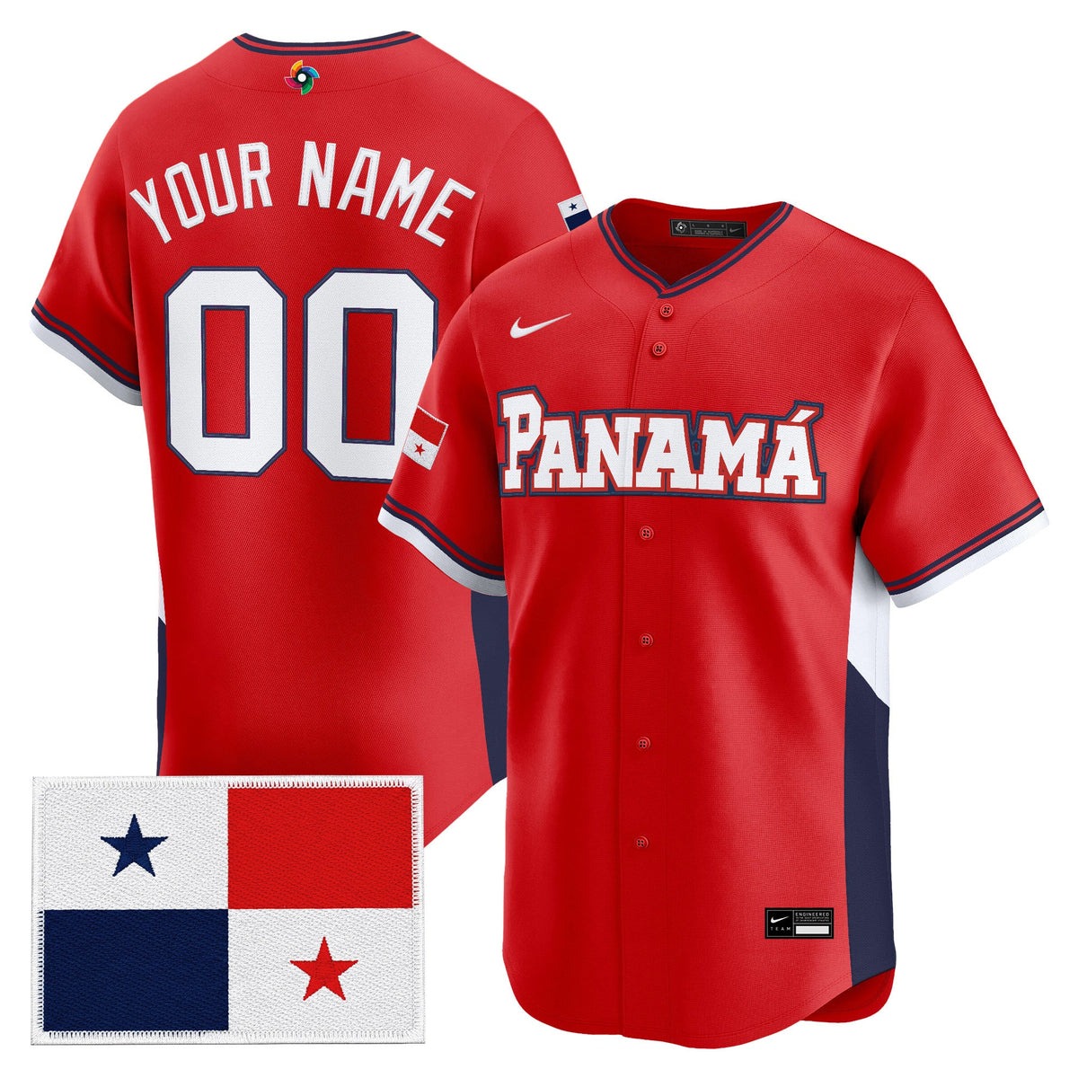 Team Panama 2026 World Baseball Classic Vapor Premier Custom Jersey - All Stitched