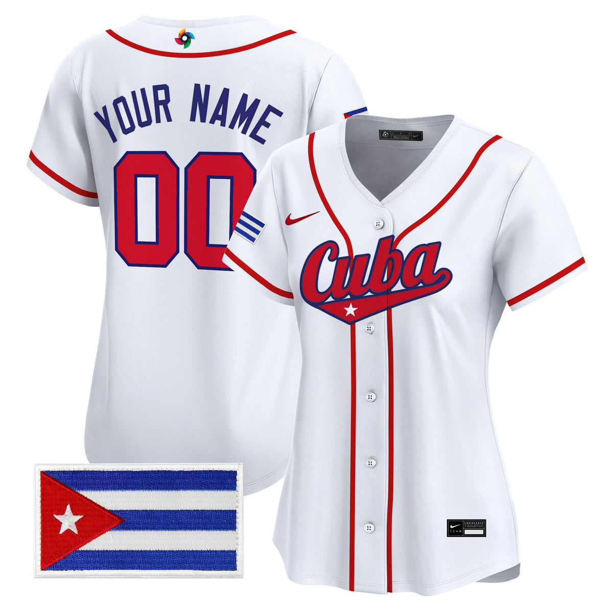 Team Cuba World Baseball Classic Vapor Premier Custom Jersey - 2026 Roster - All Stitched