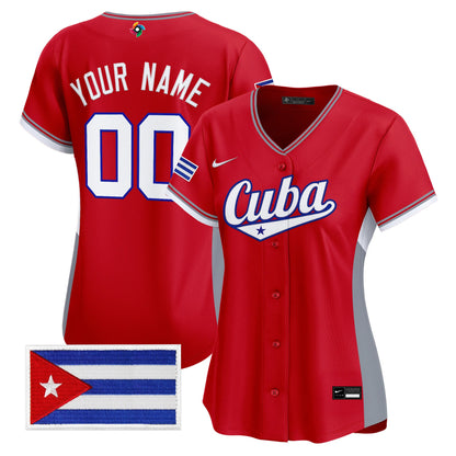Team Cuba World Baseball Classic Vapor Premier Custom Jersey - 2026 Roster - All Stitched