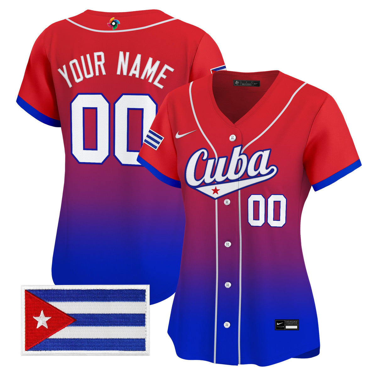 Team Cuba World Baseball Classic Vapor Premier Custom Jersey - 2026 Roster - All Stitched