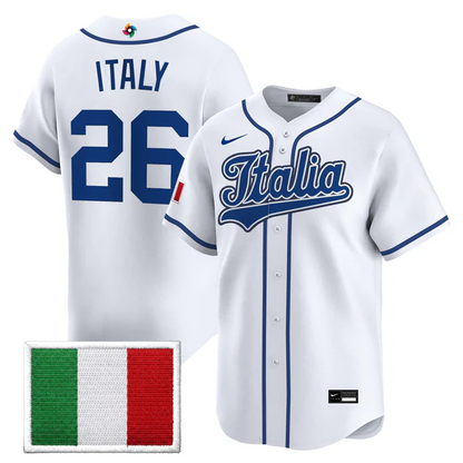 Team Italy 2026 World Baseball Classic Vapor Premier Jersey - All Stitched-DTD