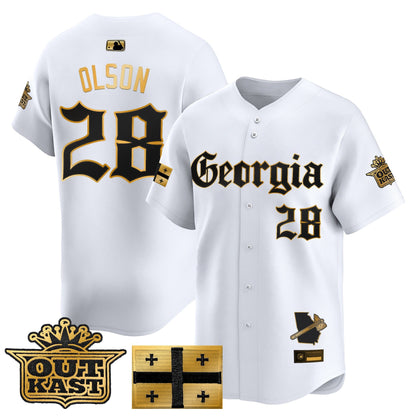 Men's Atlanta Braves 'Georgia x Outkast Gothic Edition' Vapor Premier Limited Jersey - All Stitched