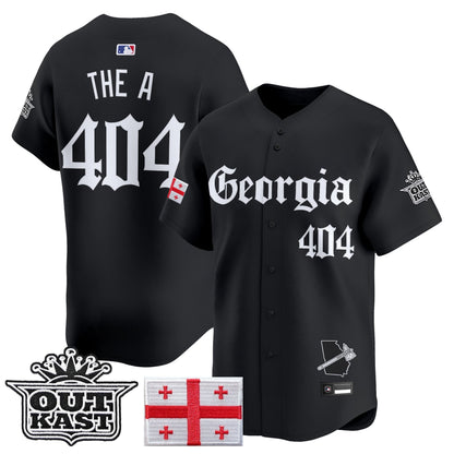 Men's Atlanta Braves 'Georgia x Outkast Gothic Edition' Vapor Premier Limited Jersey - All Stitched