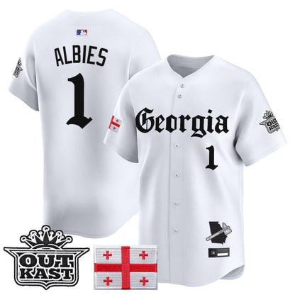 Men's Atlanta Braves 'Georgia x Outkast Gothic Edition' Vapor Premier Limited Jersey - All Stitched