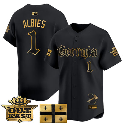Men's Atlanta Braves 'Georgia x Outkast Gothic Edition' Vapor Premier Limited Jersey - All Stitched