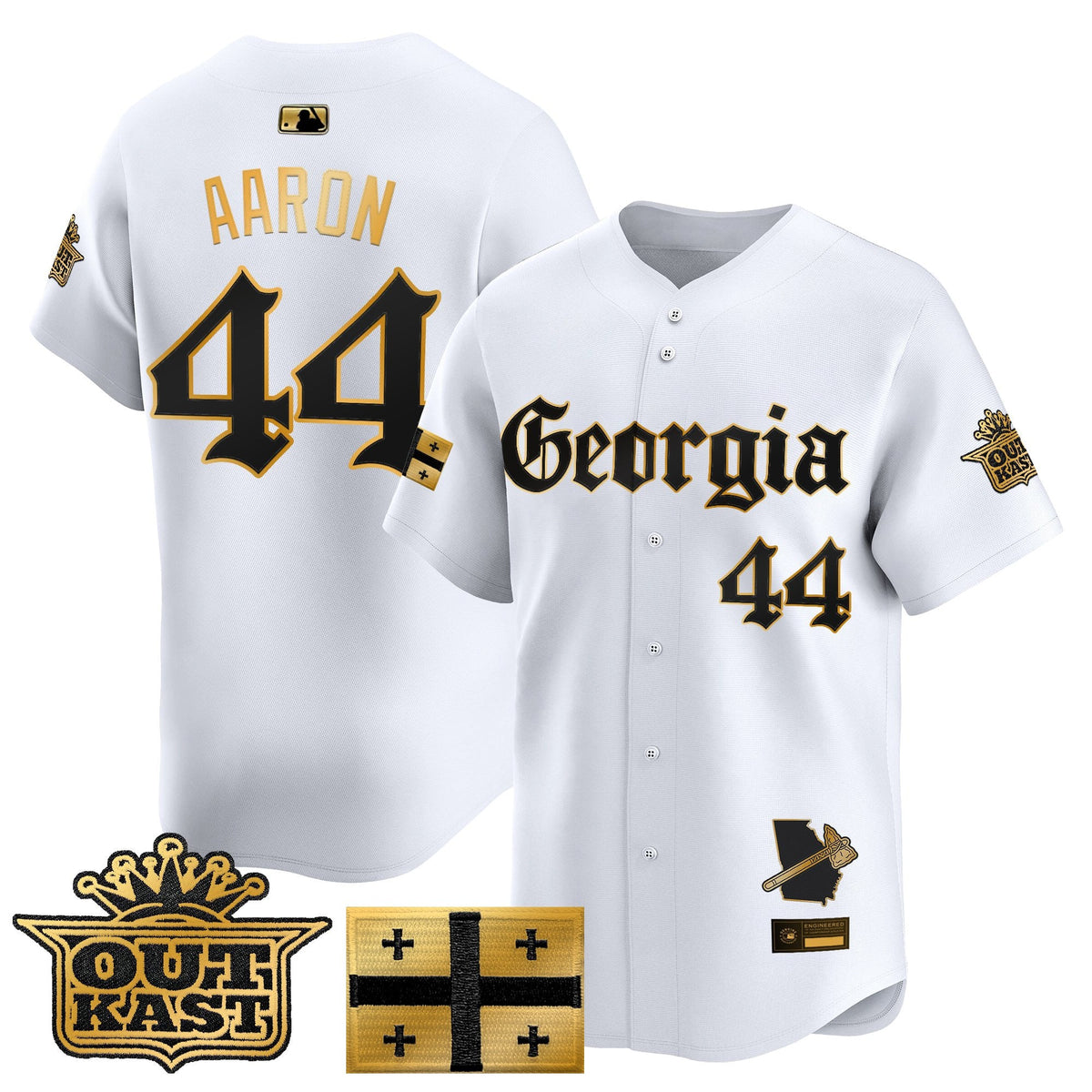 Men's Atlanta Braves 'Georgia x Outkast Gothic Edition' Vapor Premier Limited Jersey - All Stitched
