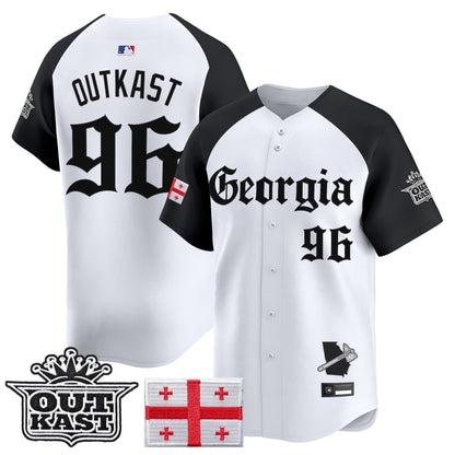 Men's Atlanta Braves 'Georgia x Outkast Gothic Edition' Vapor Premier Limited Jersey - All Stitched