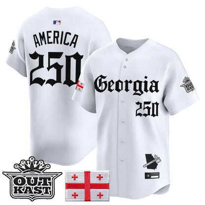 Men's Atlanta Braves 'Georgia x Outkast Gothic Edition' Vapor Premier Limited Jersey - All Stitched