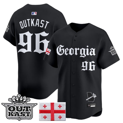 Men's Atlanta Braves 'Georgia x Outkast Gothic Edition' Vapor Premier Limited Jersey - All Stitched
