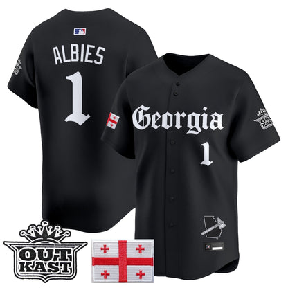 Men's Atlanta Braves 'Georgia x Outkast Gothic Edition' Vapor Premier Limited Jersey - All Stitched