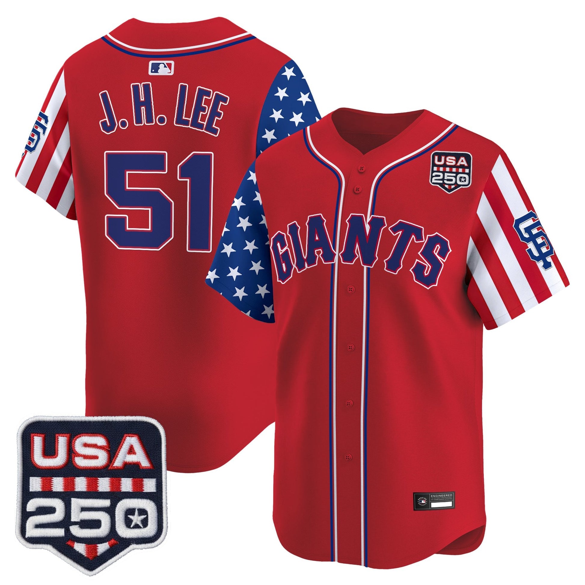 San Francisco Giants "America 250 Edition" Vapor Premier Limited Jersey - All Stitched