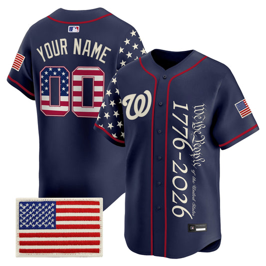 Washington Nationals "America 250 Edition" Vapor Premier Limited Custom Jersey V2 - All Stitched