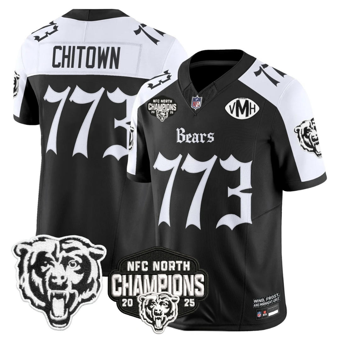 CHI 'Gothic Midway Legacy' NFC North Champions Patch Vapor Limited Jersey - All Stitched-DTD