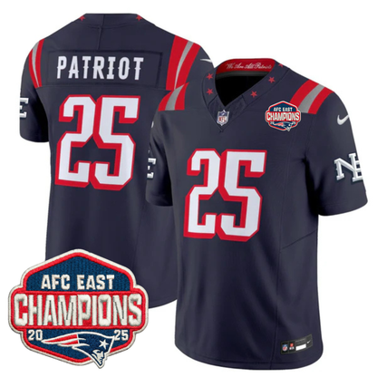 NE 2025 "Rivalries" AFC East Champions Vapor Limited Jersey - All Stitched-DTD