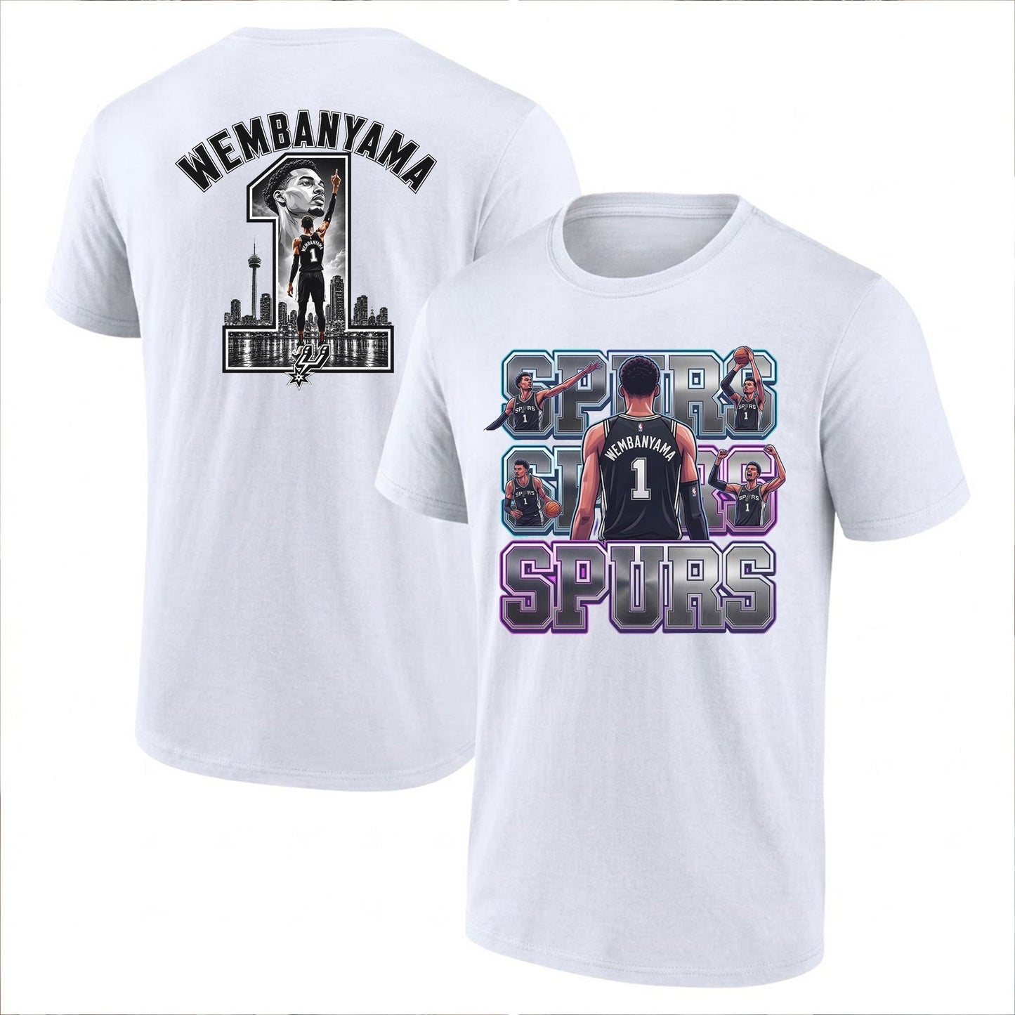 SAS 2026 NBA Victor Wembanyama Printed T-Shirt V2-DTD