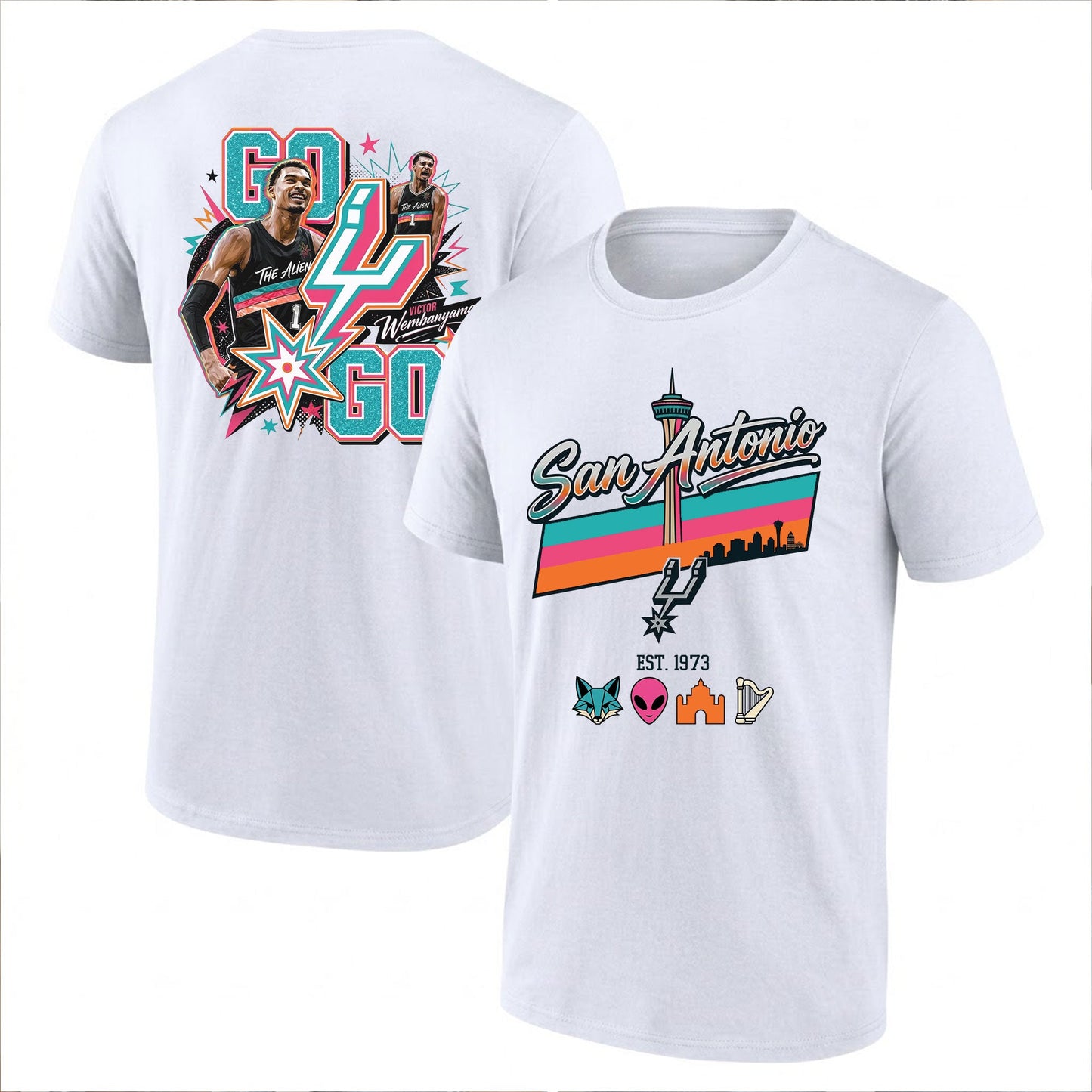SAS 2026 NBA Victor Wembanyama Printed T-Shirt-DTD