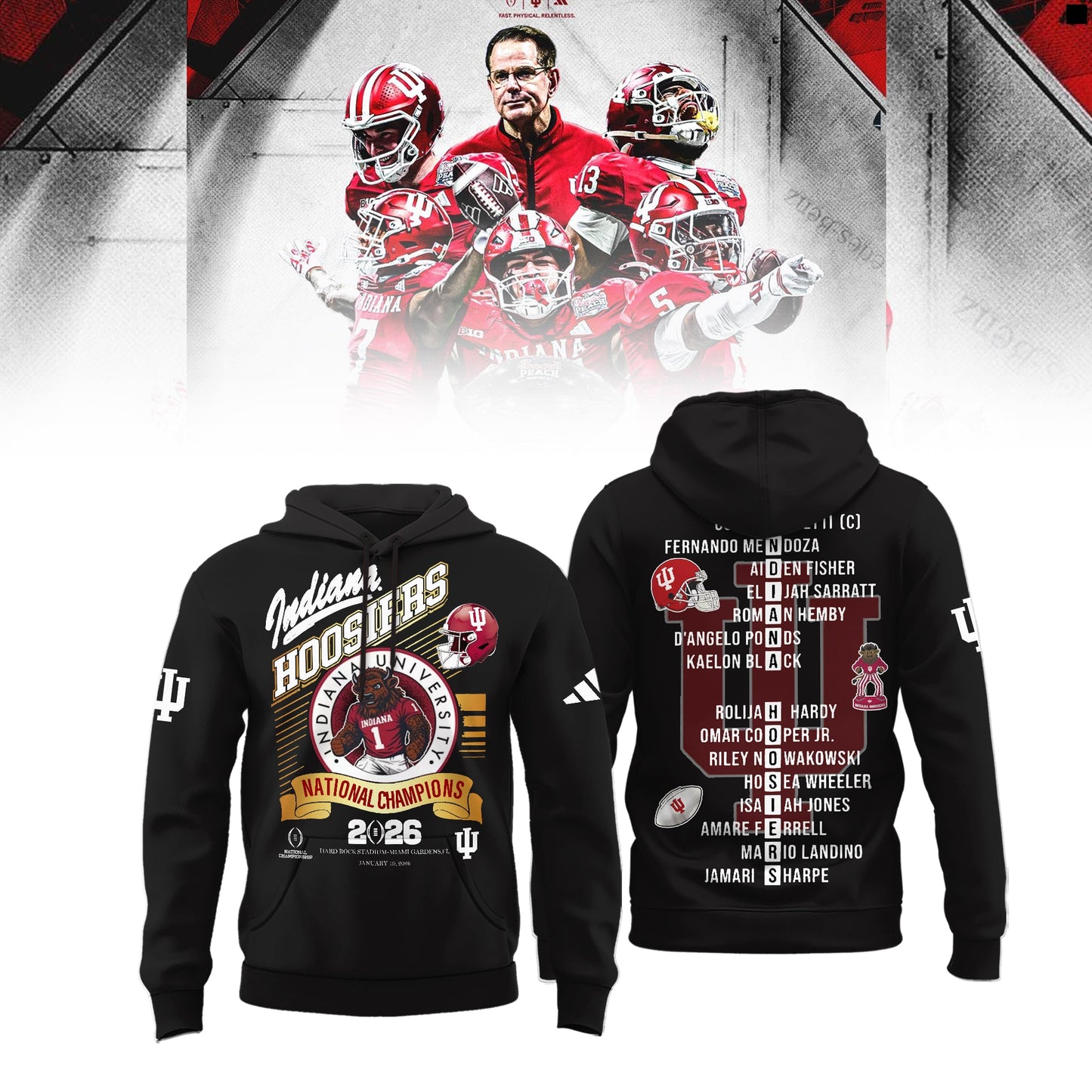 IDH CFP National Champions Limited Hoodie Printed N1-DTD