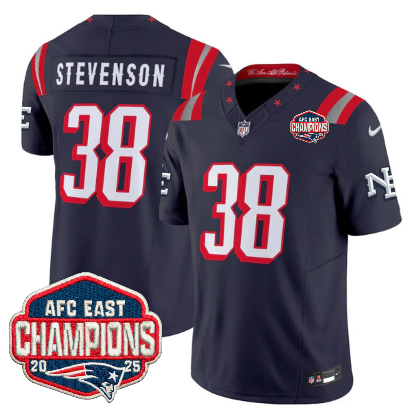 NE 2025 "Rivalries" AFC East Champions Vapor Limited Jersey - All Stitched-DTD
