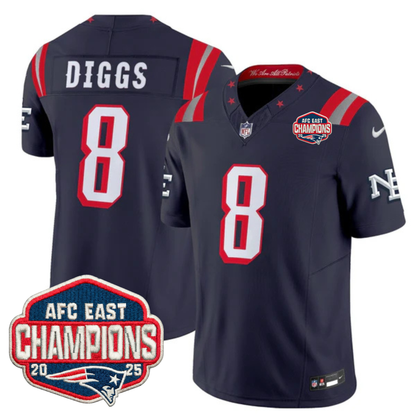 NE 2025 "Rivalries" AFC East Champions Vapor Limited Jersey - All Stitched-DTD