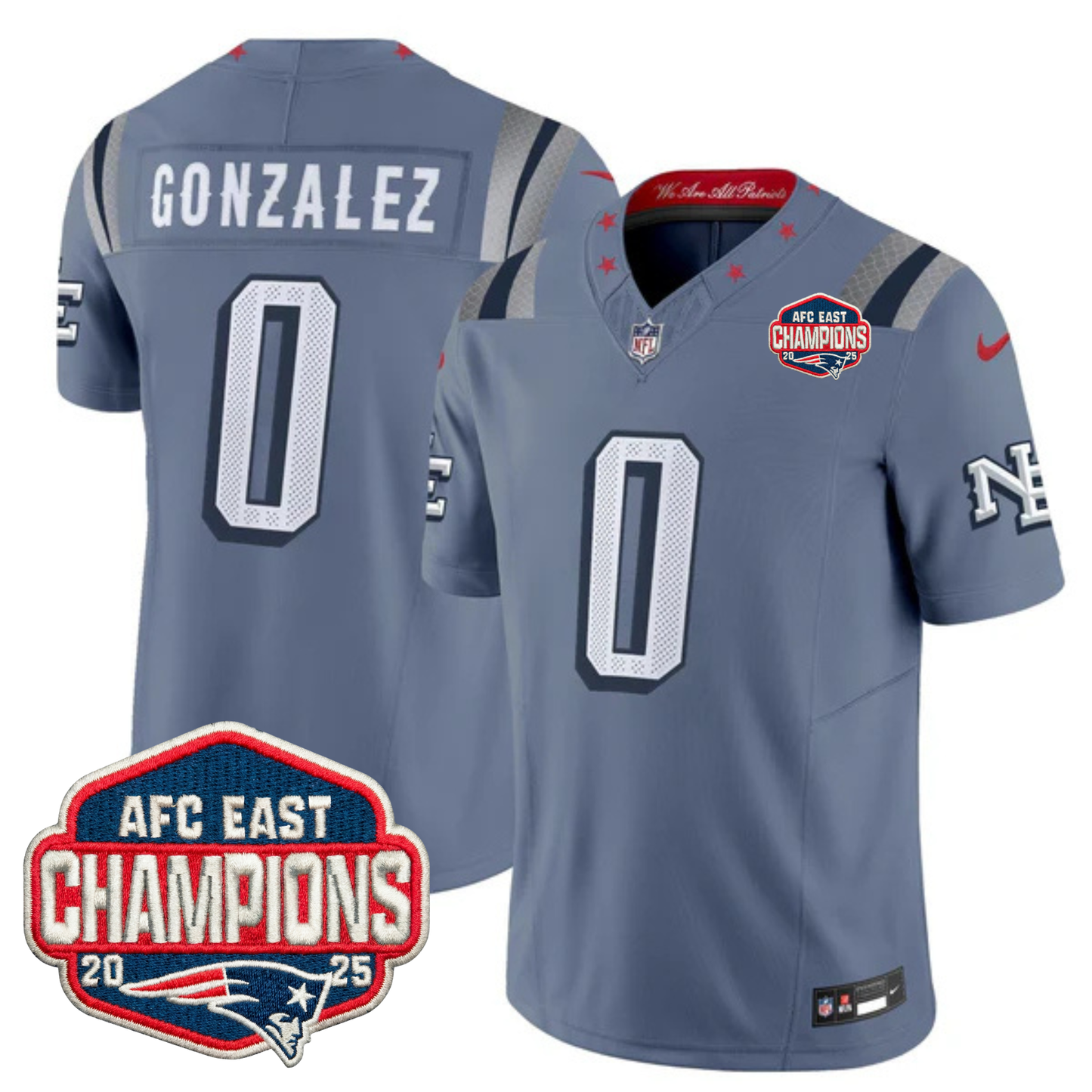 NE 2025 "Rivalries" AFC East Champions Vapor Limited Jersey - All Stitched-DTD