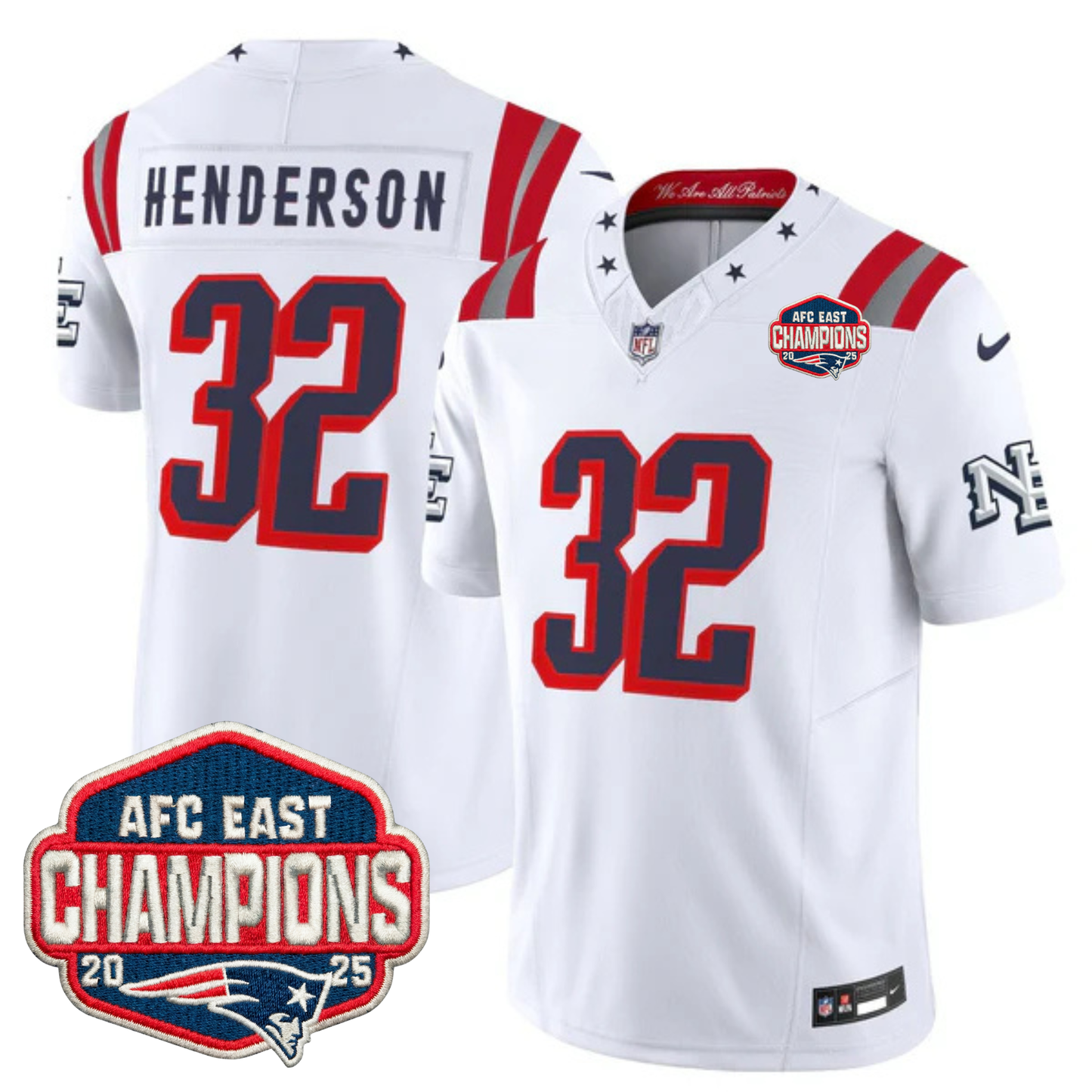 NE 2025 "Rivalries" AFC East Champions Vapor Limited Jersey - All Stitched-DTD
