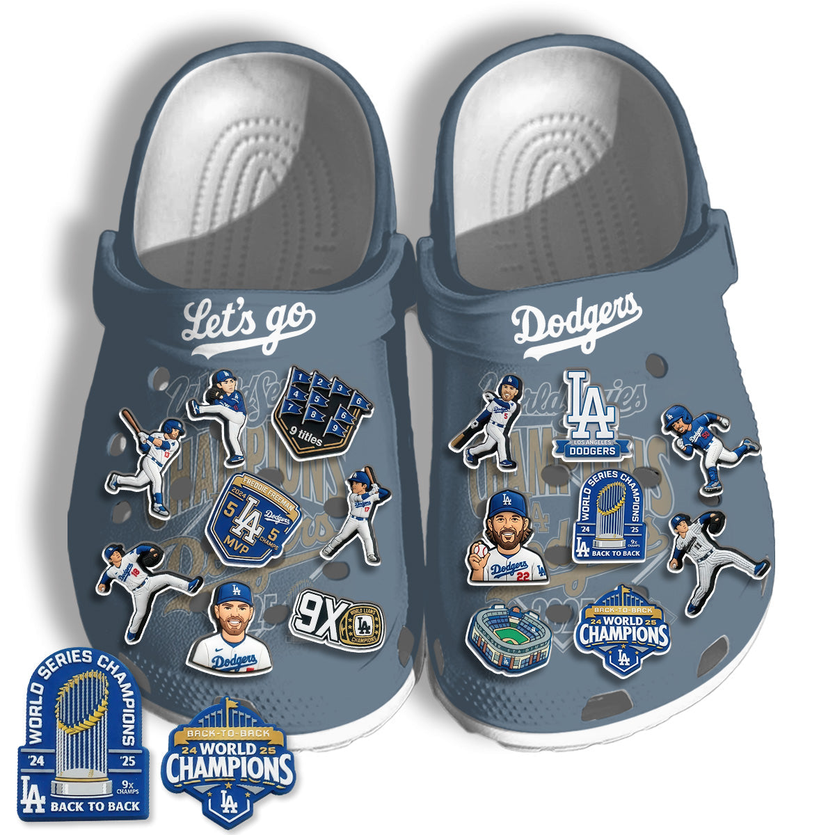 LAD 2026 Champions Gray clogs - Charms Gift Set-DTD