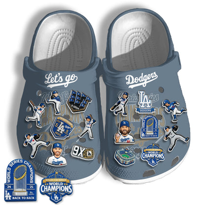 LAD 2026 Champions Gray clogs - Charms Gift Set-DTD