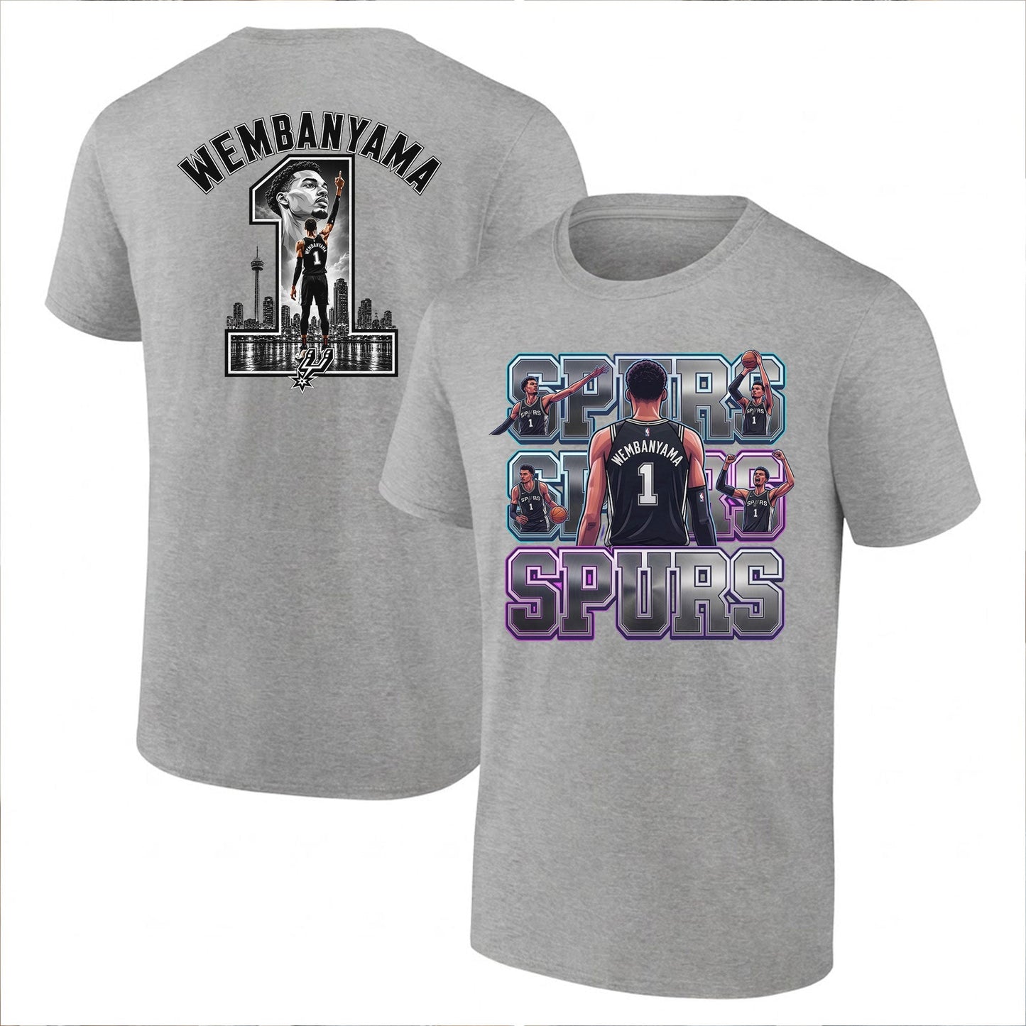 SAS 2026 NBA Victor Wembanyama Printed T-Shirt V2-DTD