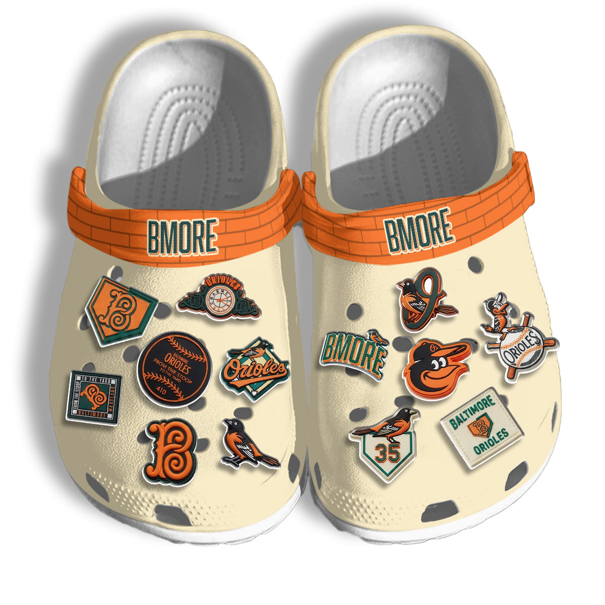 BAL 2026 City Connect White Clogs V1 - Charms Gift Set-DTD