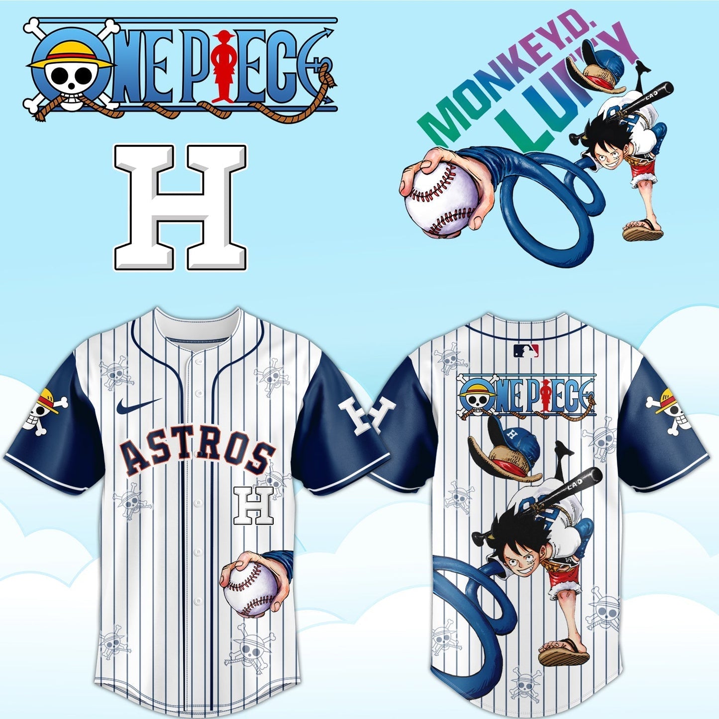 HOU ONE PIECE Limited Jersey 2025 Limited Jersey V2  - Printed-DTD