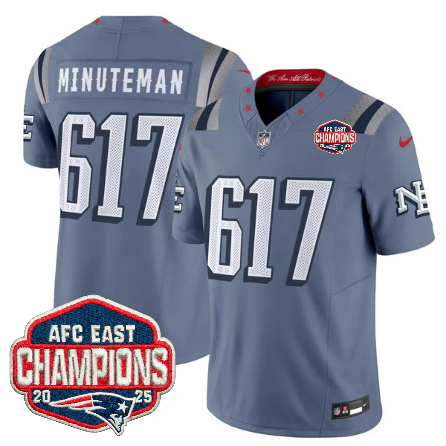NE 2025 "Rivalries" AFC East Champions Vapor Limited Jersey - All Stitched-DTD
