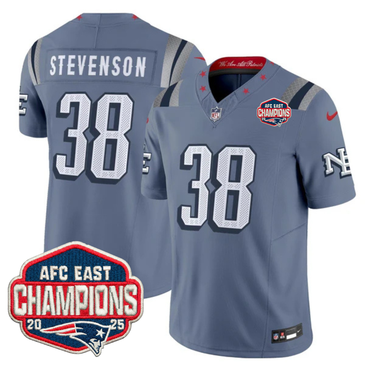 NE 2025 "Rivalries" AFC East Champions Vapor Limited Jersey - All Stitched-DTD