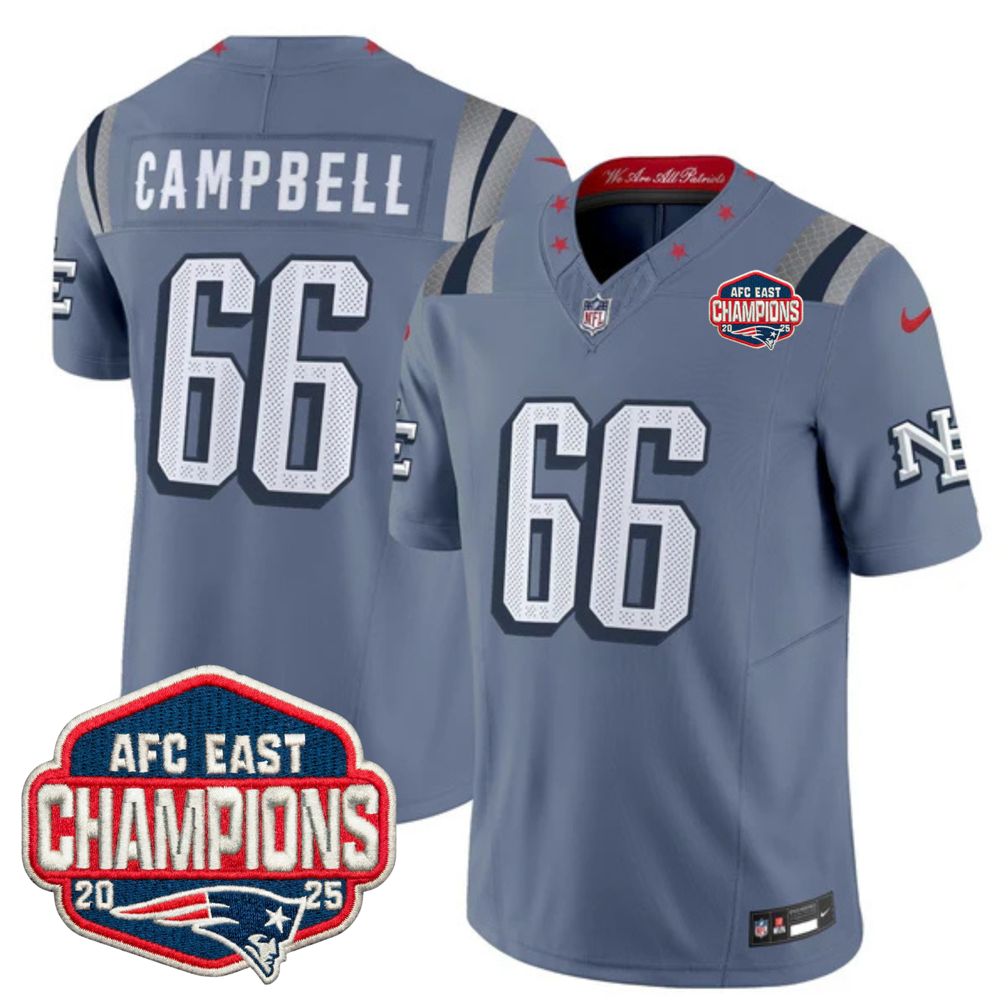 NE 2025 "Rivalries" AFC East Champions Vapor Limited Jersey - All Stitched-DTD
