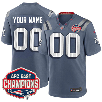 NE 2025 "Rivalries" AFC East Champions Vapor Limited Custom Jersey - All Stitched-DTD