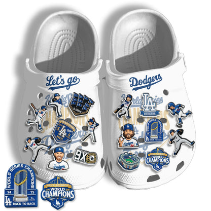 LAD 2026 Champions White clogs - Charms Gift Set-DTD