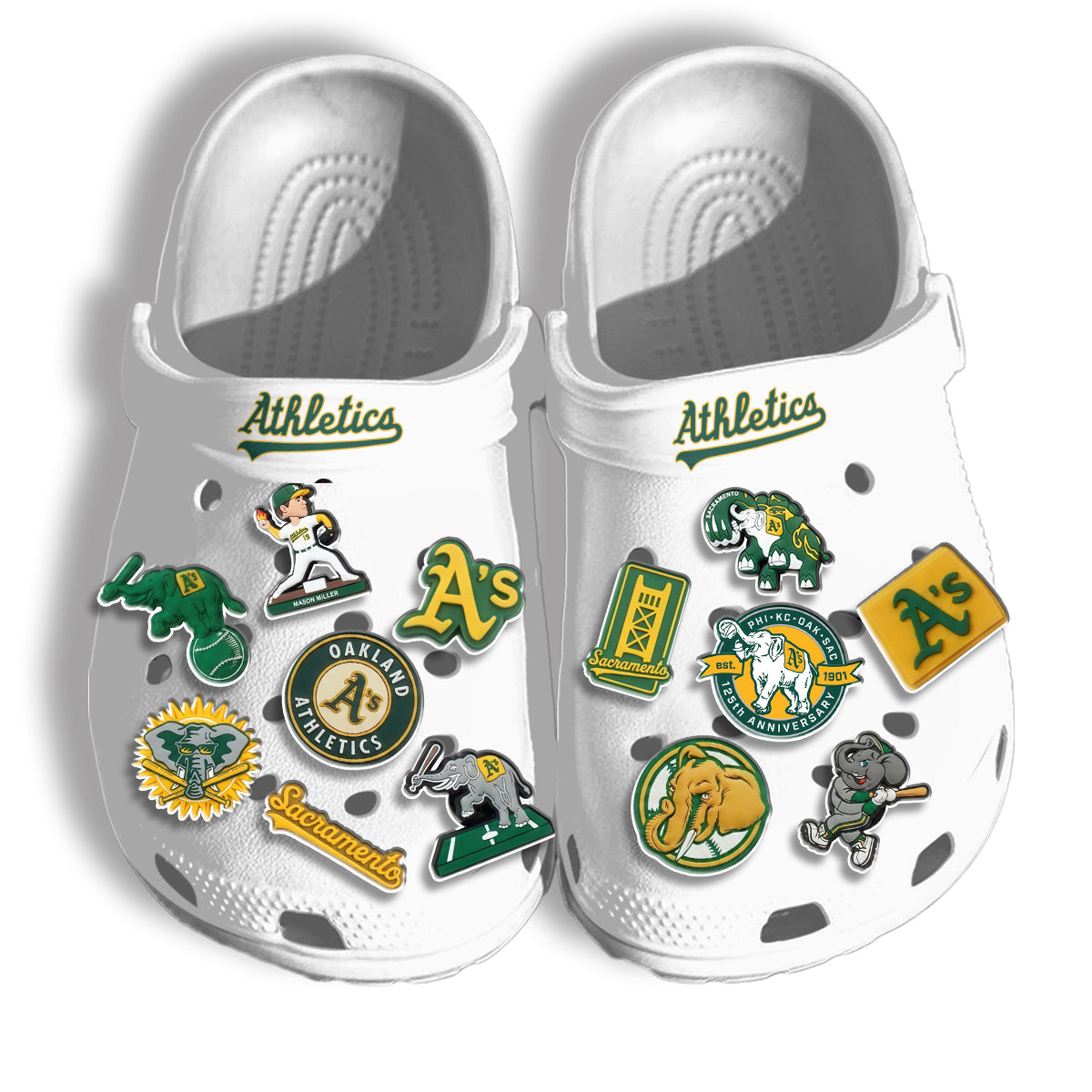 OAK White Clogs 2026 - Charms Gift Set-DTD