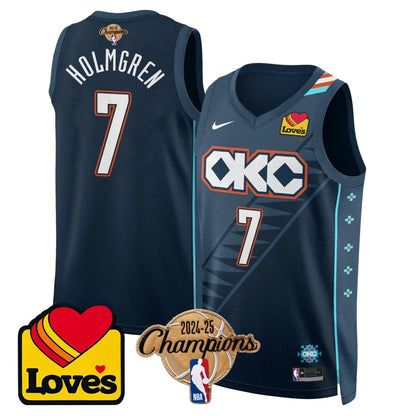 OKC 2024-25 Champions Jersey - All Stitched-DTD