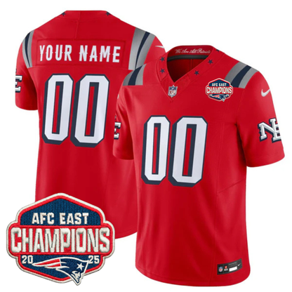 NE 2025 "Rivalries" AFC East Champions Vapor Limited Custom Jersey - All Stitched-DTD