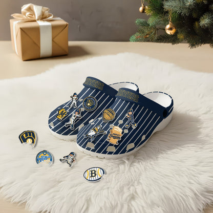 MWB 2026 Pinstripe clogs - Charms Gift Set-DTD