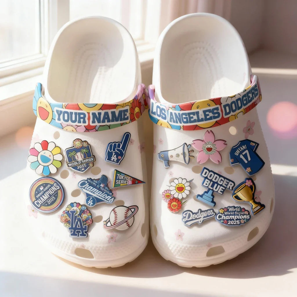 LAD Tokyo Series Clogs - Charms Gift Set - White-DTD