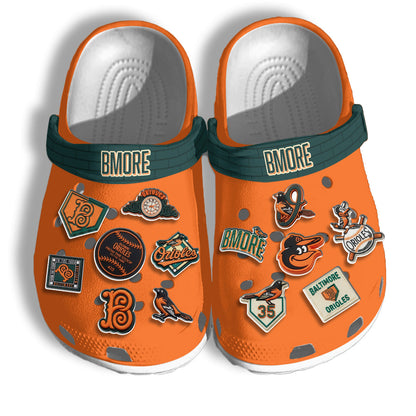 BAL 2026 City Connect Orange Clogs - Charms Gift Set-DTD