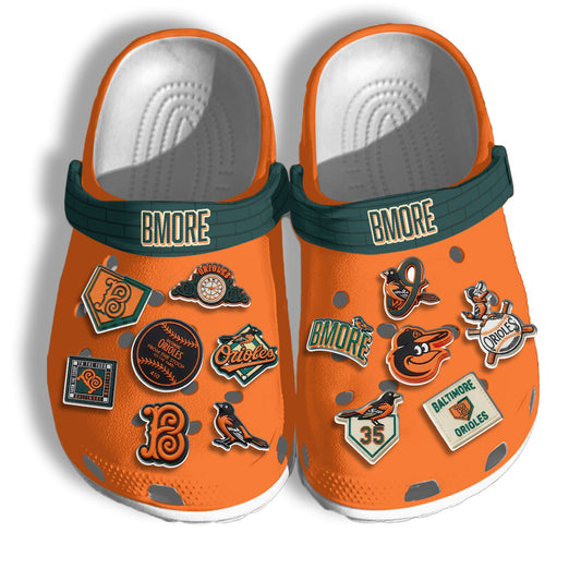 BAL 2026 City Connect Orange Clogs - Charms Gift Set-DTD